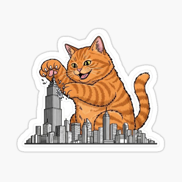 Item preview, CATZILLA: Playtime is MEOWver! designed and sold by CatsAreFamous.