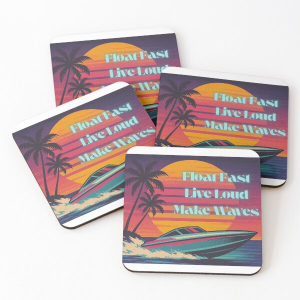 Item preview, Float Fast, Live Loud, Make Waves designed and sold by SeeSquaredDesign.