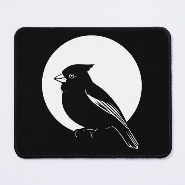Item preview, Cardinal Head Silhouette | Crested Bird Icon Graphic designed and sold by Negative Space Art.