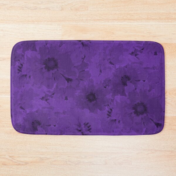 Item preview, Flower Ocean Halfdrop Monochrome Amethyst 7f40bf designed and sold by Art in My Loft.