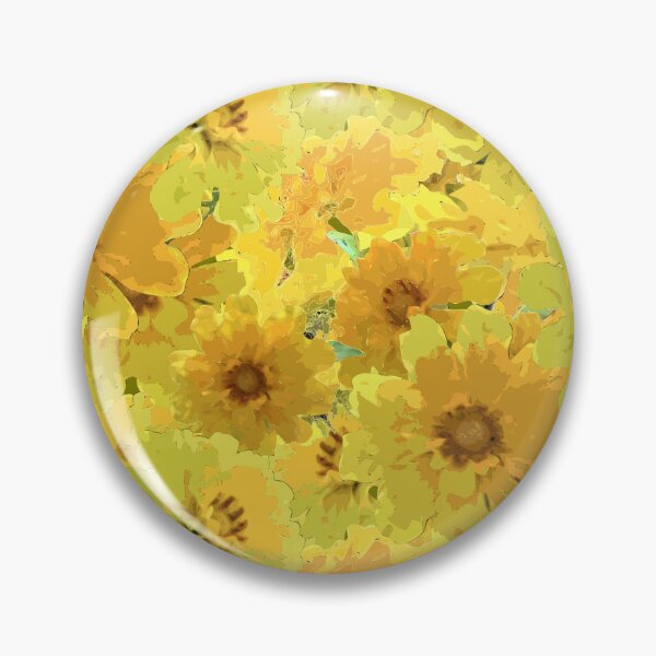 Item preview, Sunny Flower Ocean Half Drop Repeat 5748 designed and sold by Art in My Loft.