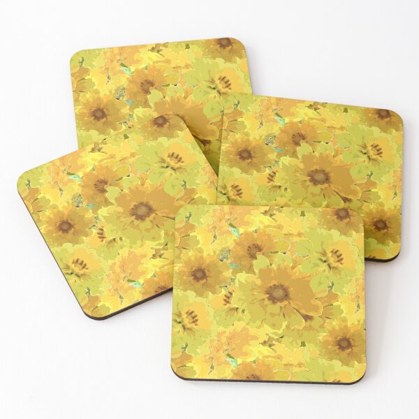 Item preview, Sunny Flower Ocean Half Drop Repeat 5748 designed and sold by Art in My Loft.
