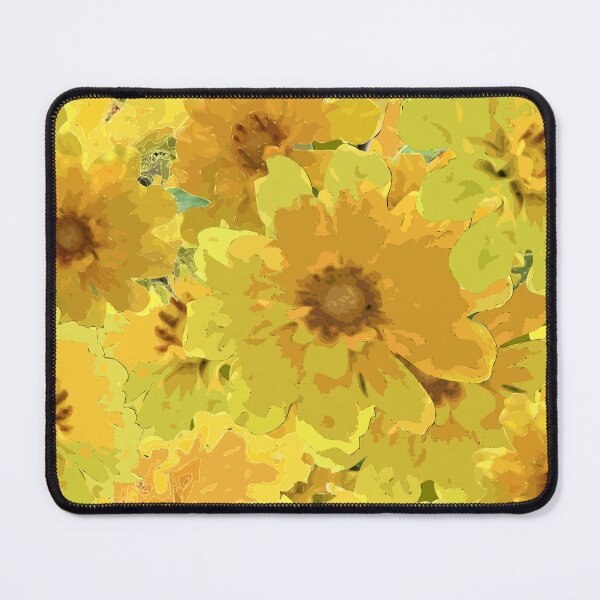 Item preview, Sunny Flower Ocean Half Drop Repeat 5748 designed and sold by Art in My Loft.