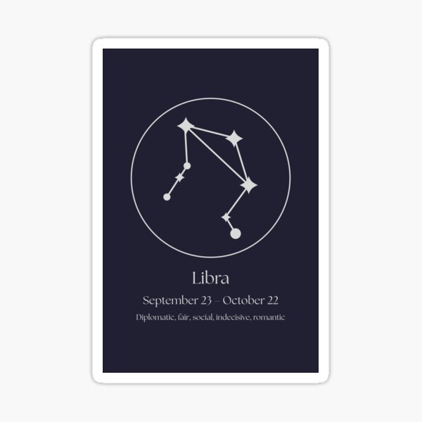 Item preview, Modern Libra Zodiac Poster – Minimal Astrological Wall Art designed and sold by elluar.