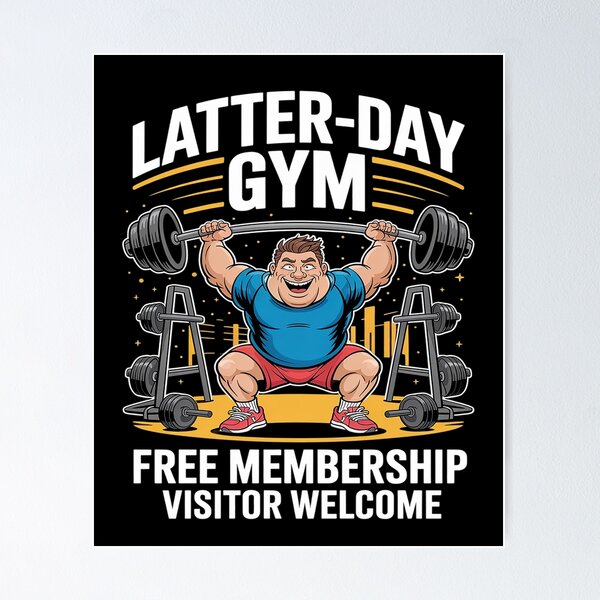 Item preview, Latter-Day Gym Missionary LDS Church Funny Mormon designed and sold by splindoershop.