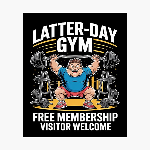Item preview, Latter-Day Gym Missionary LDS Church Funny Mormon designed and sold by splindoershop.