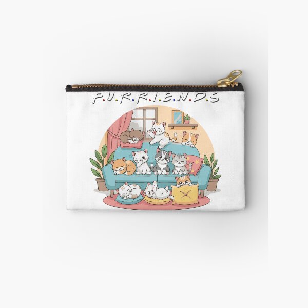Item preview, F.U.R.R.I.E.N.D.S - Cute Cat Squad on the Couch designed and sold by imaginariun.