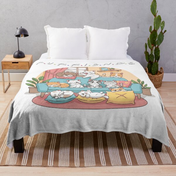Item preview, F.U.R.R.I.E.N.D.S - Cute Cat Squad on the Couch designed and sold by imaginariun.