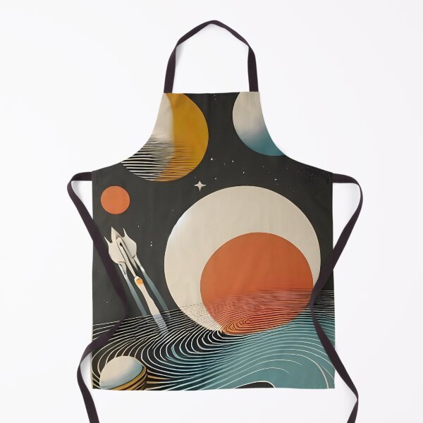 Item preview, Mid Century Space Age Art Galactic Waves designed and sold by Lee Hiller Designs.