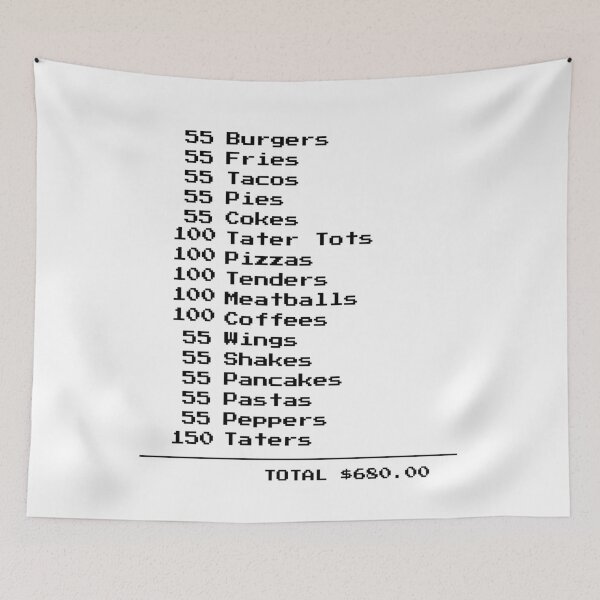 Aperçu de l'œuvre Tim Robinson Pay It Forward Sketch 55 Burgers créée et vendue par print-st0re.
