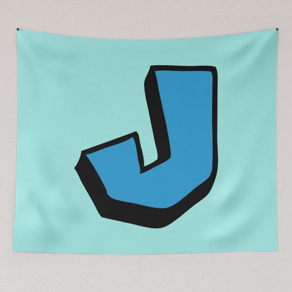 Item preview, Video Game Style Letter J – Fun and Colorful Text designed and sold by charlypicazo.