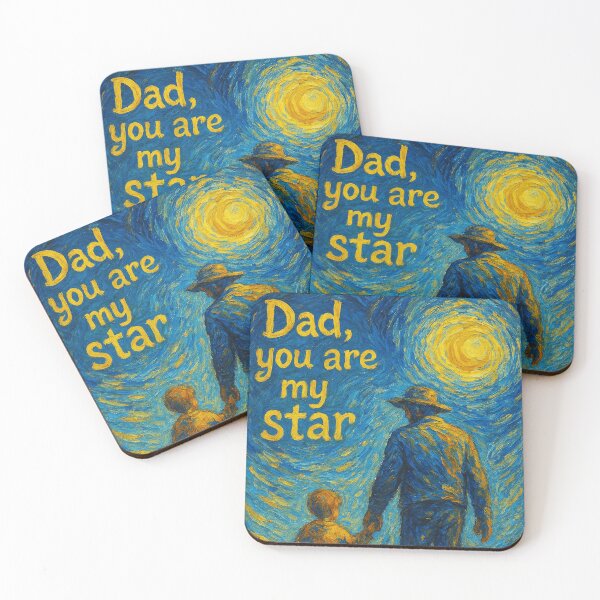 Item preview, Dad You Are My Star – Van Gogh Style Father’s Day Art designed and sold by Rushurban.