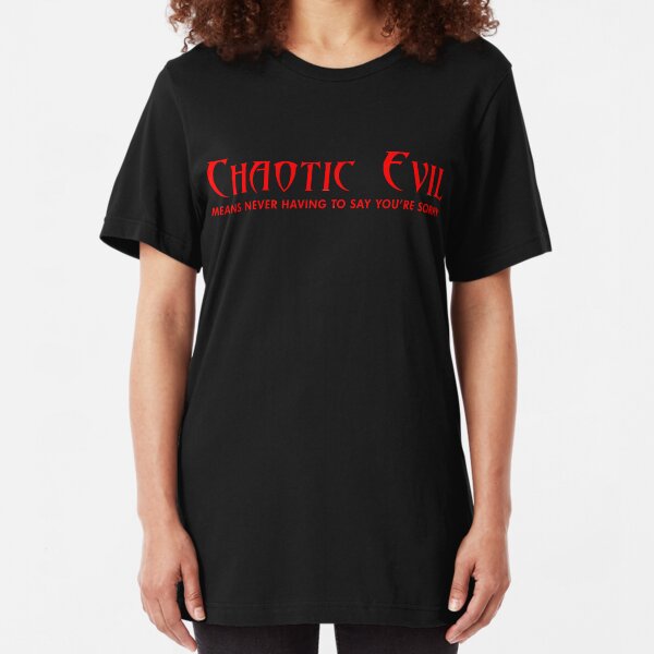 Chaotic Evil Slim Fit T-Shirt