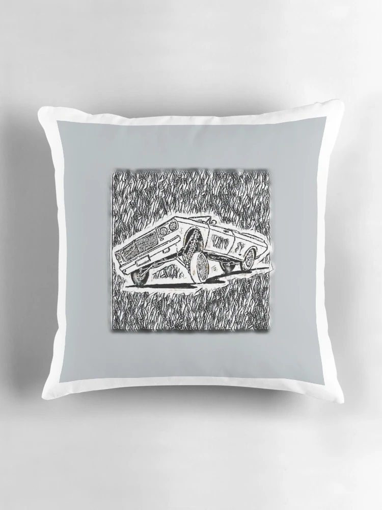 Thumbnail 3 of 4, Pillow, 'Low Rider' designed and sold by MassiveMerch.