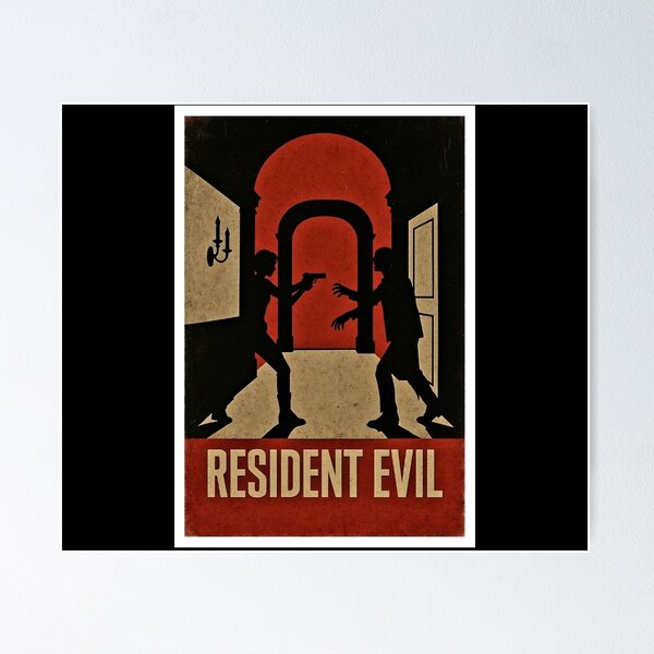 Item preview, Resident Evil Silhouette Minimalist Artwork  designed and sold by MemoirsofaGamer.