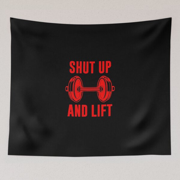 Item preview, Motivational Fitness Shut up and Lift designed and sold by UnshieldArt.