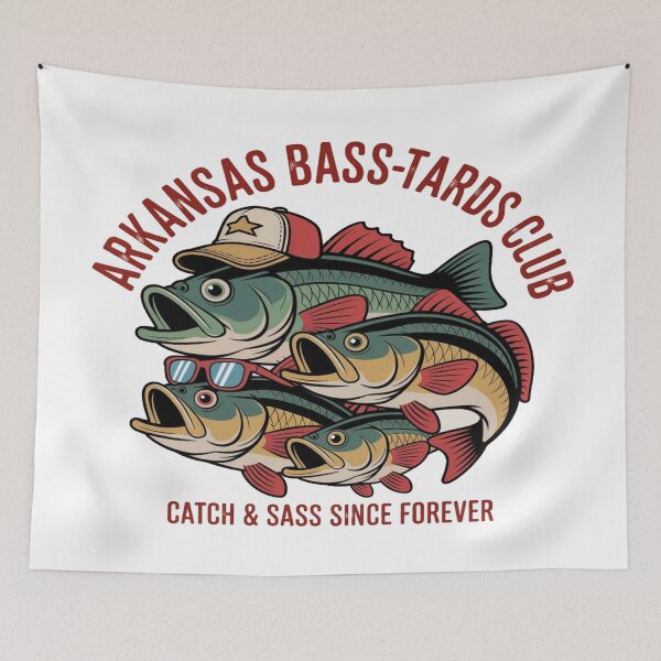 Item preview, Arkansas Bass-tards Club | Funny Vintage Fishing designed and sold by Globalcitytees.