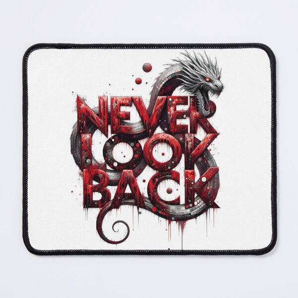 Item preview, Never Look Back” with a serpent-like dragon designed and sold by hummygraphic.