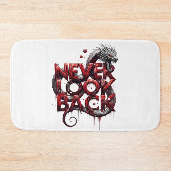 Item preview, Never Look Back” with a serpent-like dragon designed and sold by hummygraphic.