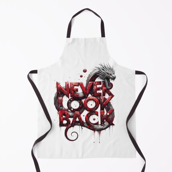 Item preview, Never Look Back” with a serpent-like dragon designed and sold by hummygraphic.