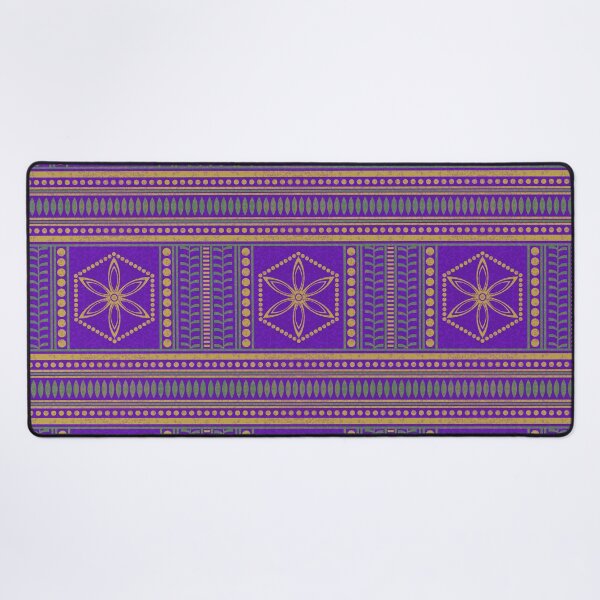 Item preview, Ancient Mesopotamian Solar Blue & Gold Pattern designed and sold by FreiherrPK.