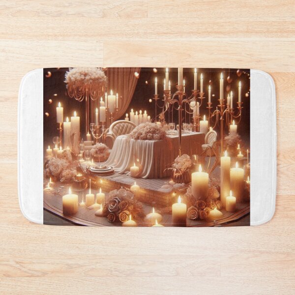 Item preview, Romantic Candlelit Dinner Setting | Elegant Ambiance designed and sold by choder61.