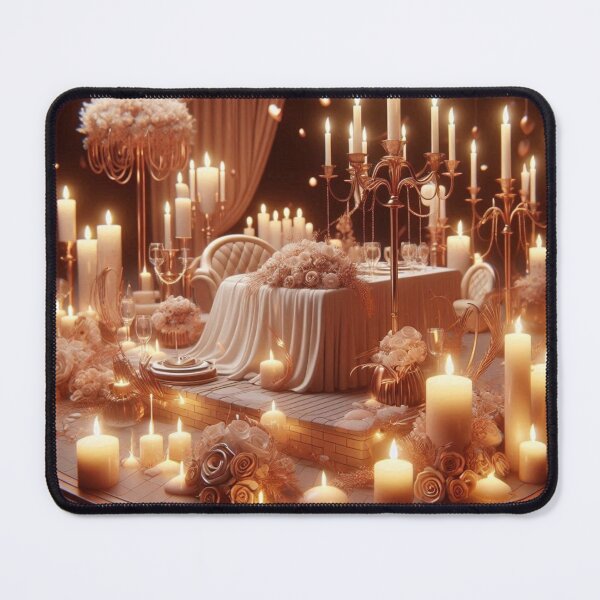Item preview, Romantic Candlelit Dinner Setting | Elegant Ambiance designed and sold by choder61.