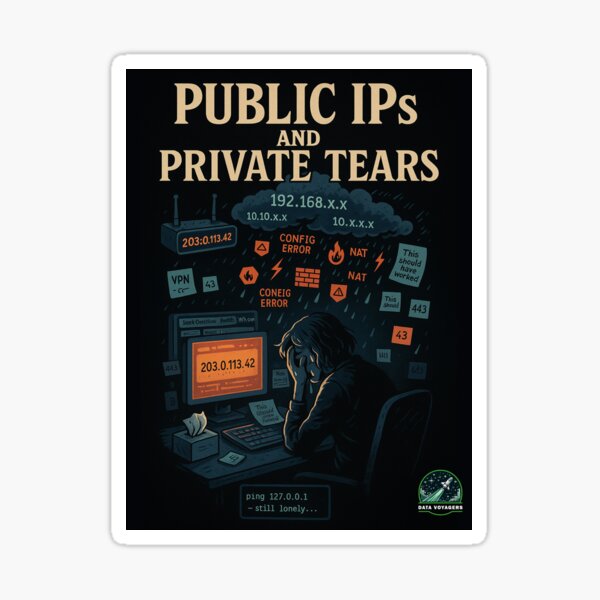 Public IPs, Private Tears Sticker