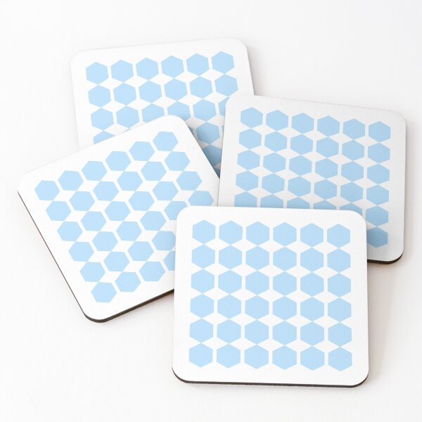 Item preview, Hexagon Gingham Blue on White designed and sold by Art in My Loft.