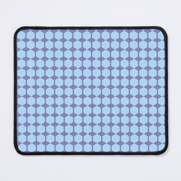 Item preview, Hexagon Gingham Blue on Lavender designed and sold by Art in My Loft.