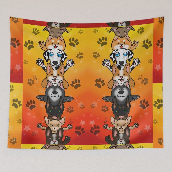 Item preview, Cute stack of dogs 2 designed and sold by OrangeSiren.