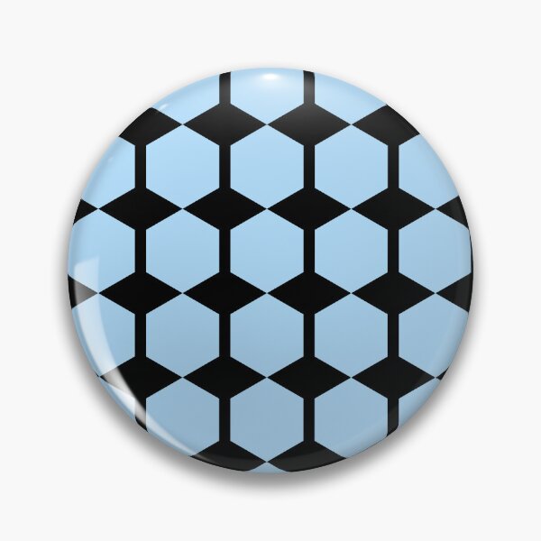 Item preview, Hexagon Gingham Blue on Black designed and sold by Art in My Loft.
