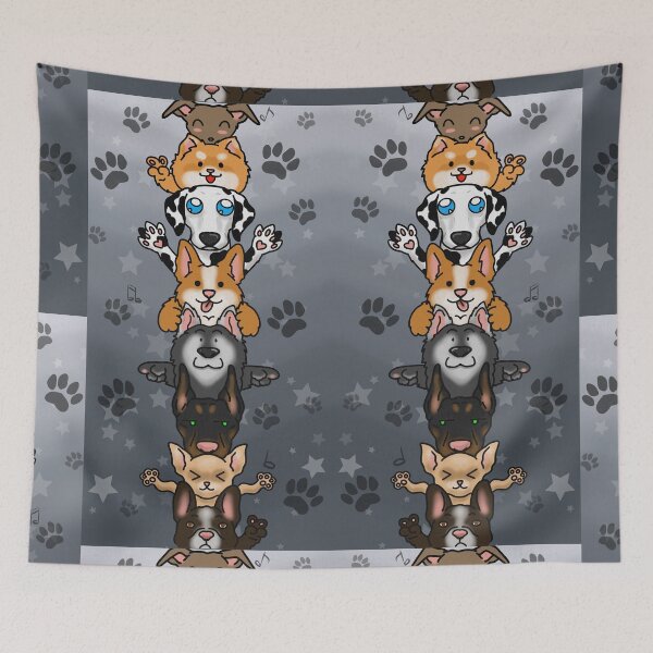 Item preview, Cute stack of dogs 1 designed and sold by OrangeSiren.