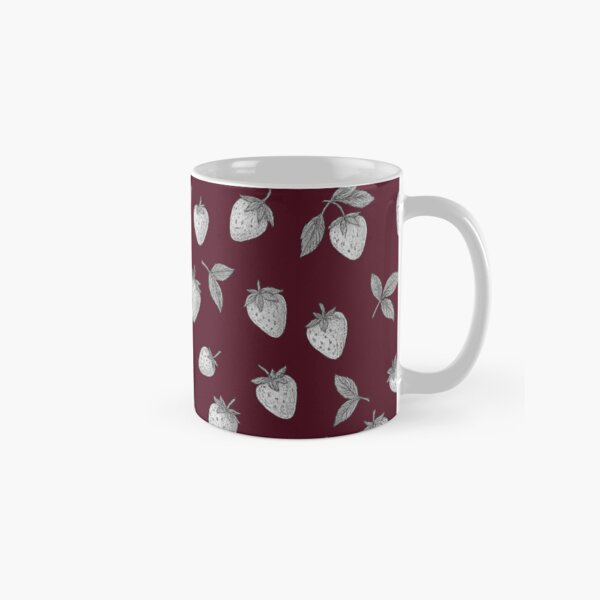 Item preview, Beautiful strawberries summer burgundy pattern designed and sold by HandmadeMood.