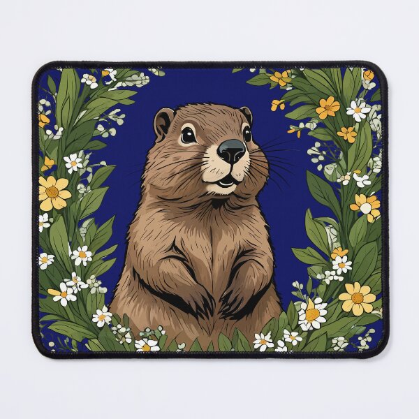 Item preview, Massachusetts Mayflowers and Groundhog Woodchuck 3 designed and sold by taiche.