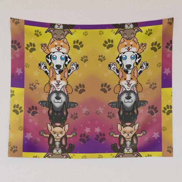 Item preview, Cute stack of dogs 5 designed and sold by OrangeSiren.