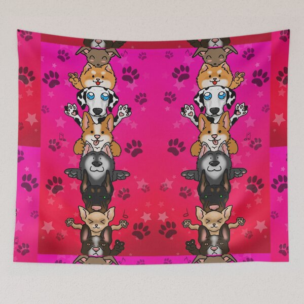 Item preview, Cute stack of dogs 6 designed and sold by OrangeSiren.
