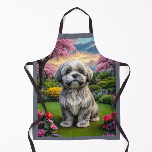 Item preview, Spencer Lhasa Apso Puppy Portrait Painting designed and sold by Heart and Soul Studio.
