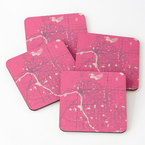 Item preview, Tulsa City Map of Oklahoma, USA - Blossom designed and sold by deMAP.