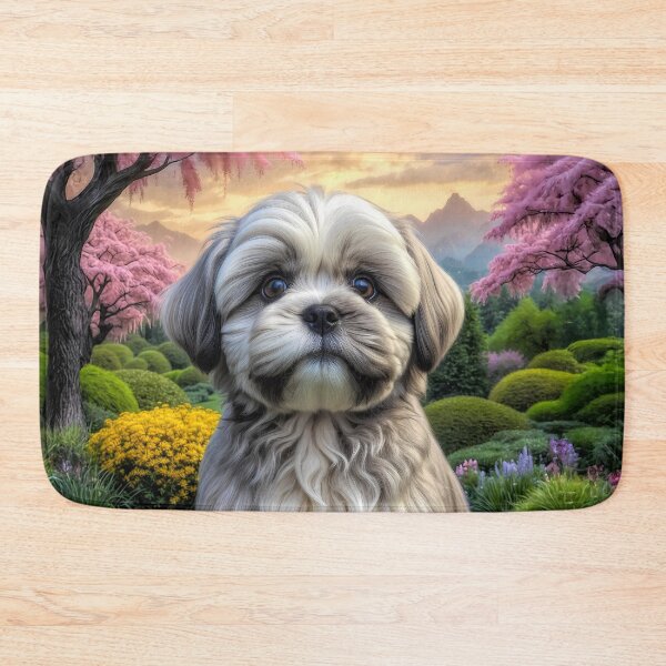 Item preview, Spencer Lhasa Apso Puppy Portrait Painting designed and sold by Heart and Soul Studio.