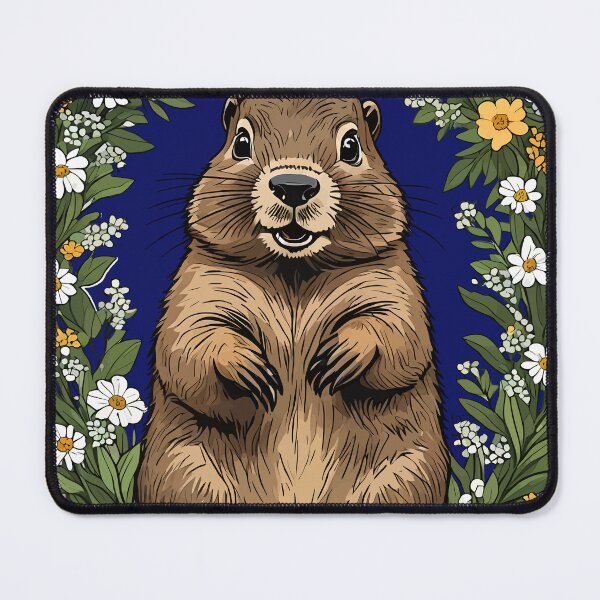 Item preview, Massachusetts Mayflowers and Groundhog Woodchuck 4 designed and sold by taiche.