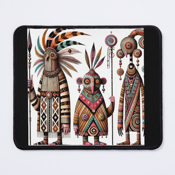 Item preview, Great Tribal Bunch, African artwork, Mud art, Black Art, Roots artwork designed and sold by Afrocarribe.