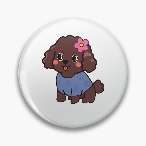 Item preview, cute brown poodle designed and sold by Lilla23.