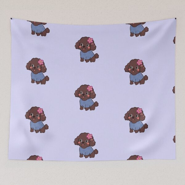 Item preview, cute brown poodle designed and sold by Lilla23.