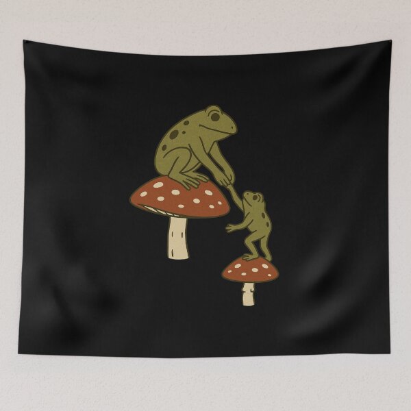 Item preview, Helping Frogs on Mushroom Steps designed and sold by ATOTI.