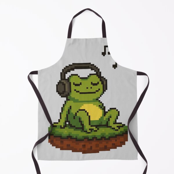 Item preview, Froggy Chill Mode – Cute Relaxed Frog with Headphones designed and sold by fadilow.