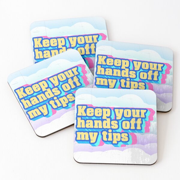 Item preview, Pastel Glitchy Design - Keep Your Hands Off My Tips! designed and sold by CraftedConcepts.