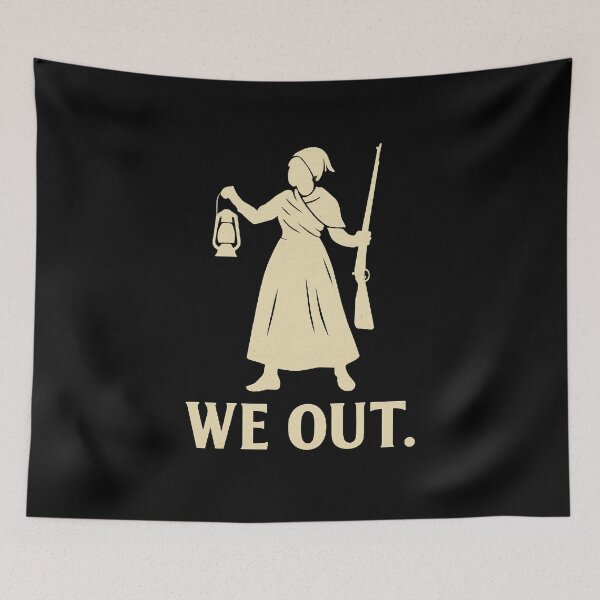 Item preview, We Out Harriet Tubman Lantern and Rifle Freedom  designed and sold by The Junto Shop.