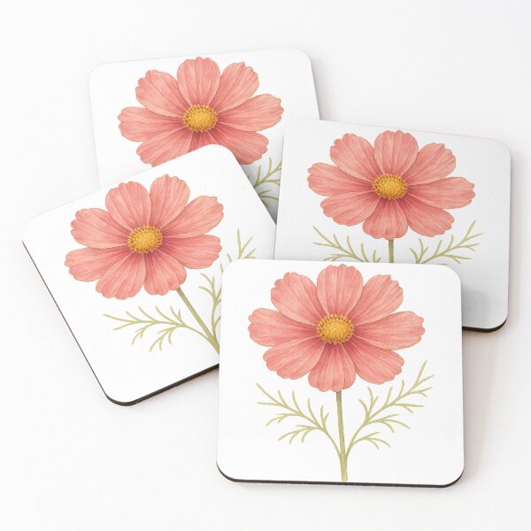 Item preview, A watercolor illustration of Cosmos designed and sold by GentleMuse.