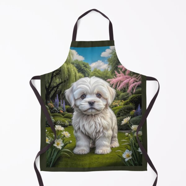 Item preview, Avalon Lhasa Apso Puppy Portrait Painting designed and sold by Heart and Soul Studio.